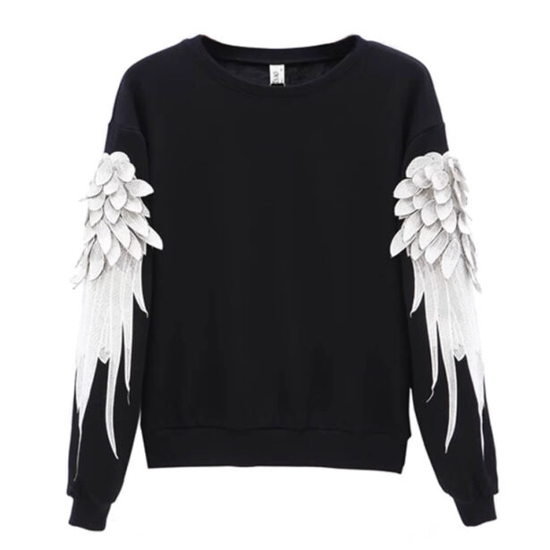 Angel Wings Embroidered Unisex Sweatshirt Angelcore Aesthetic 1