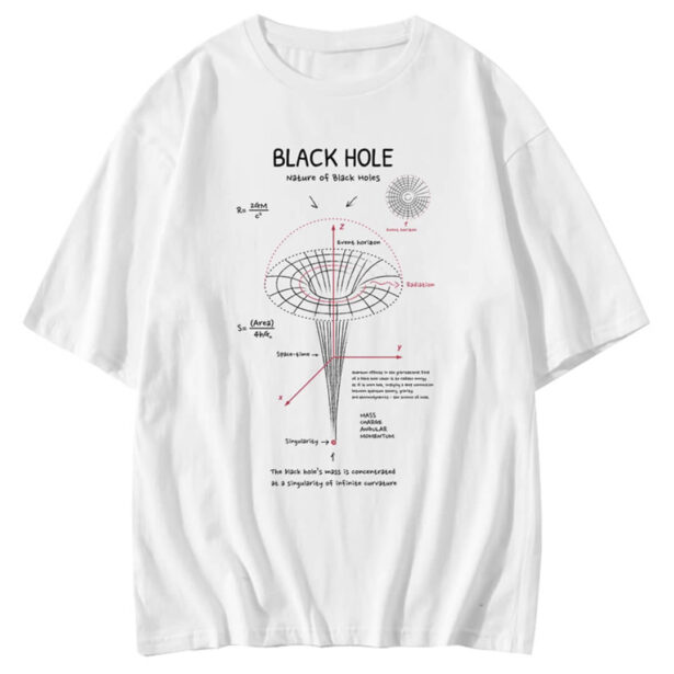 Black Hole Structure Unisex T shirt Geek Aesthetic 1