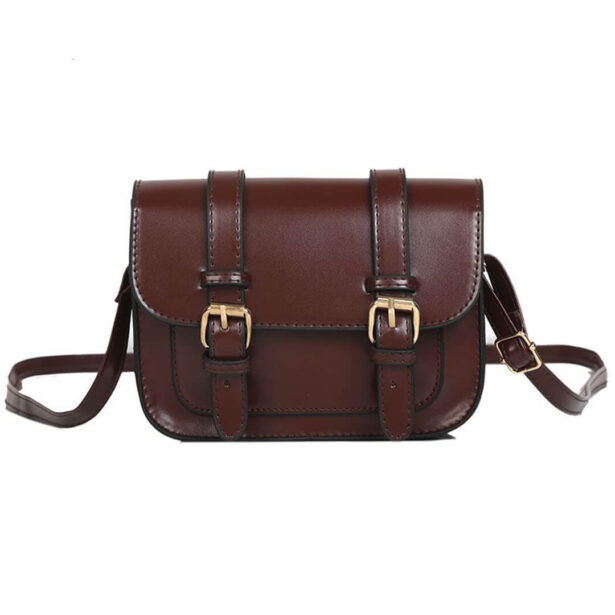 Dark Acdemia Crossbody Bag Satchel Vintage Brown 1