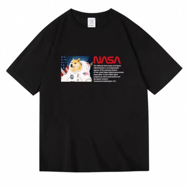 Doge Astronaut Meme Aesthetic Unisex T shirt 1