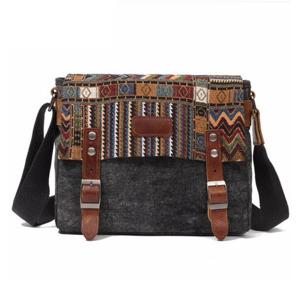 Ethnic Style Canvas Crossbody Bag Retro Aesthetic 6