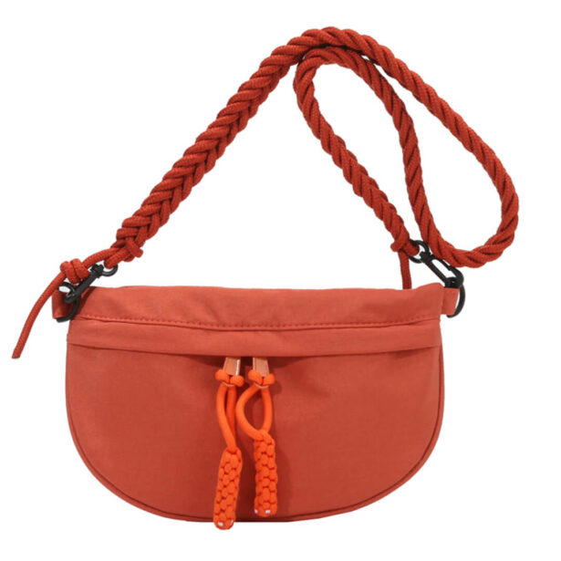 Fanny Pack With Braided Strap Retro Aesthetic 2