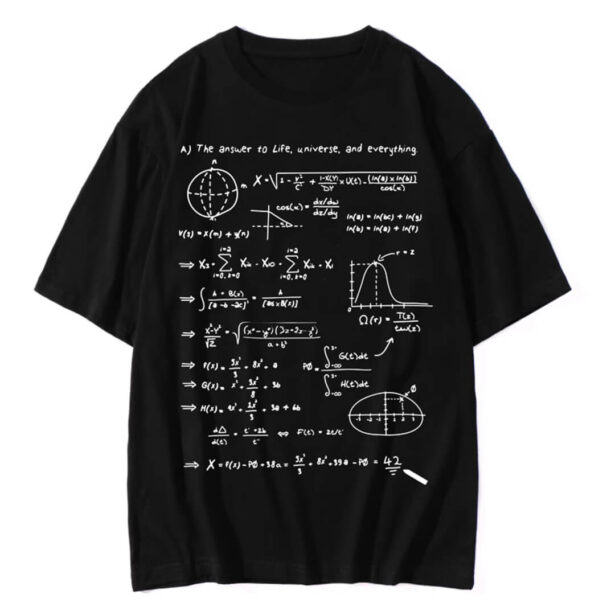 Mathematical Formula 42 Answer Unisex T shirt Geek Aesthetic 2