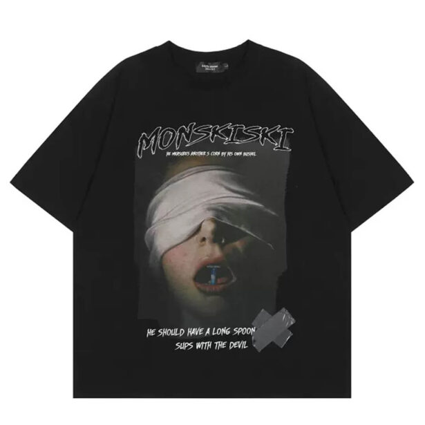 Monskiski Dark Style Opiumcore Aesthetic Unisex T Shirt 1
