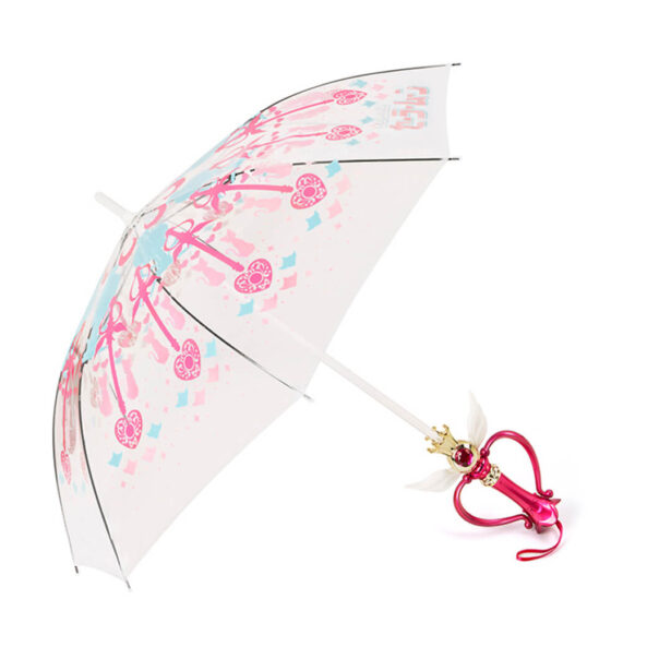 Sailor Moon Transparent Glowing Umbrella 2K Animecore Style 1