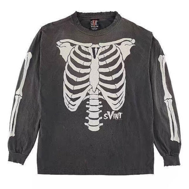 Saint Michael Vlone Bone Opiumcore Long Sleeve Shirt Unisex 1