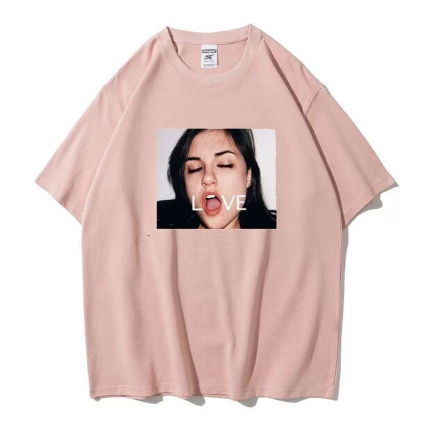 Sasha Grey Love Print Urbancore Aesthetic Unisex T Shirt 1