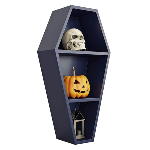 Vampire Coffin Decorative Storage Rack Goth Aesthetic 1