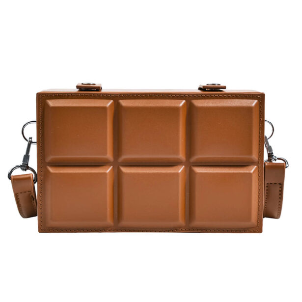 Chocolate Bar Square Unisex Crossbody Bag Foodie Aesthetic 1