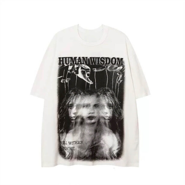 Human Wisdom Dark Style Goth Aesthetic Unisex T Shirt 1
