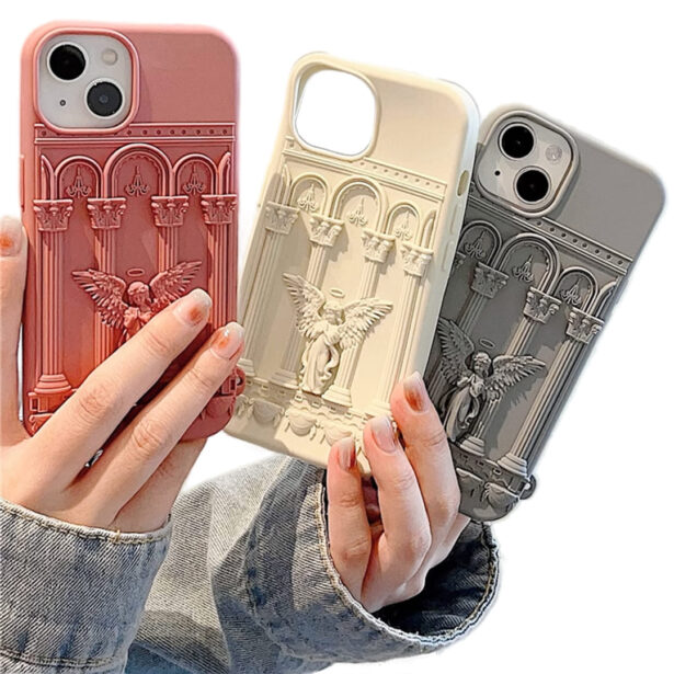 Victorian Columns and Angel iPhone Case Angelcore Aesthetic 1